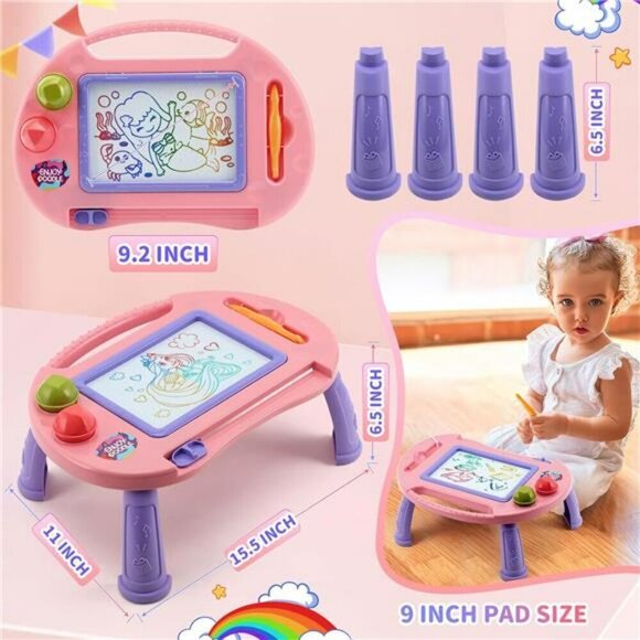Toddler Toys  for 1-2 Year Old Girls Magnetic Drawing Doodle Board Educational - Picture 5 of 7